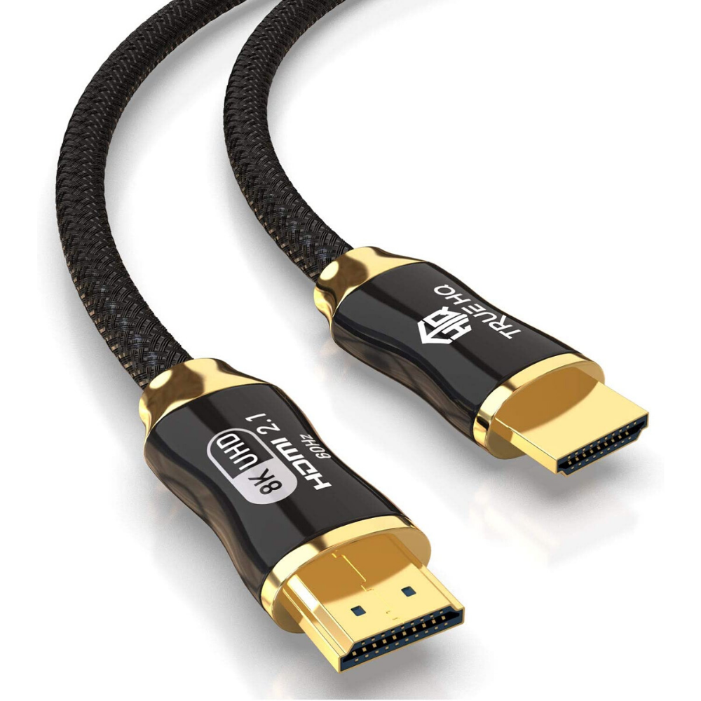 2M HDMI 2.1 Cable 8K Braided 48Gbps by True HQ™