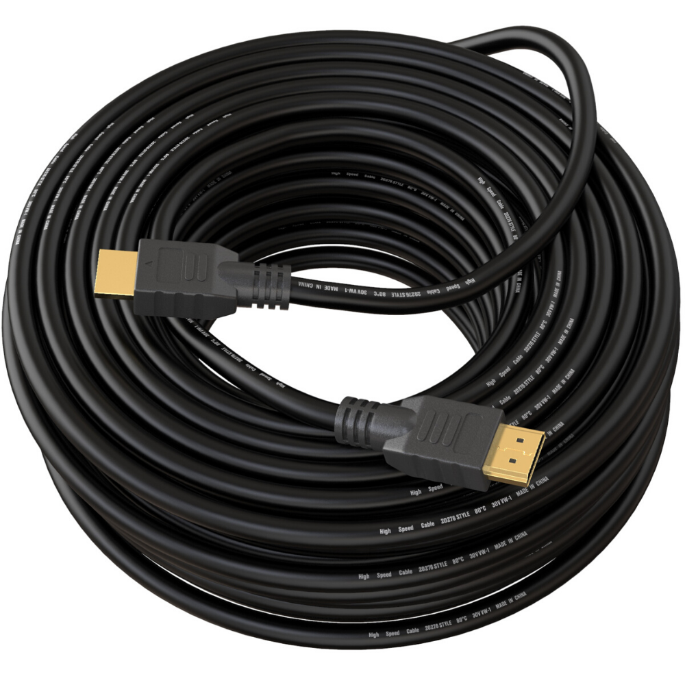 20M HDMI Cable | Full HD 1080p 3D | Long High Speed Lead | Black