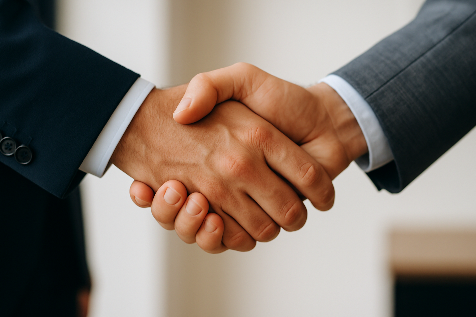hand shake hands