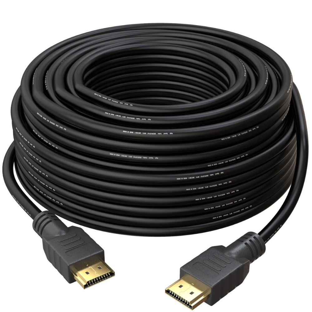 25M HDMI Cable | Full HD 1080p 3D | Long High Speed Lead | Black