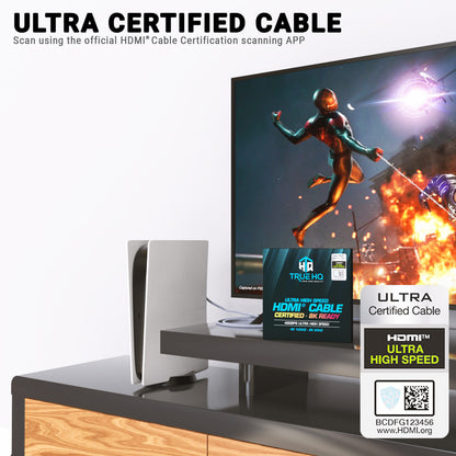 2M HDMI 2.1 Cable Certified | 8K Ultra High Speed | 4K@120Hz | Grey Alloy Head
